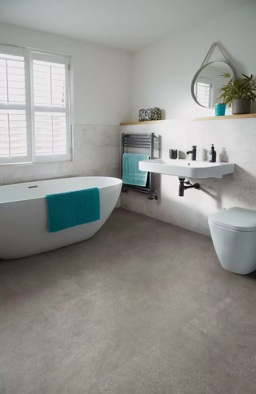 Bathroom Lvt Concrete Look Camaro