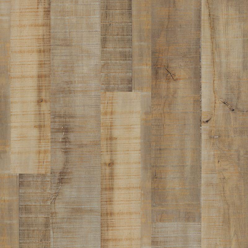 A high-resolution sample of Bronzed Salvaged Wood 4106 Polyflor Expona Commercial LVT, featuring multi-tonal reclaimed timber planks with warm bronzed hues, weathered textures, and realistic saw marks.