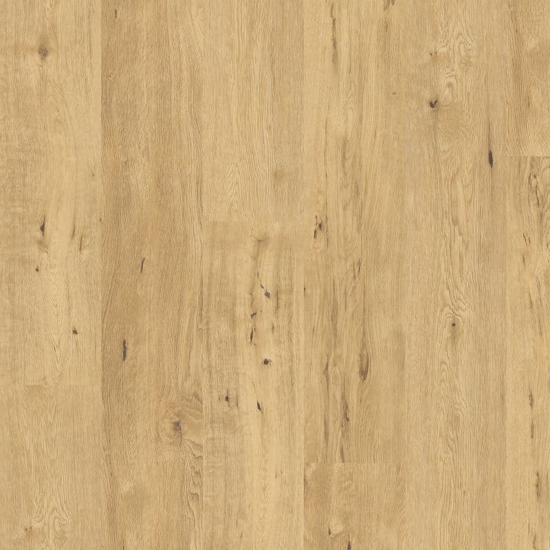 A high-resolution sample of French Vanilla Oak 4058 Polyflor Expona Commercial LVT, featuring light, creamy oak planks with soft natural grain and elegant pale timber knots.