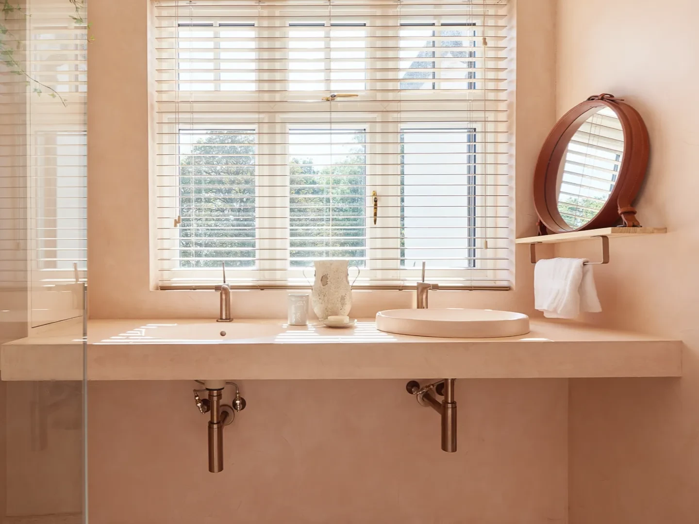 AFTER - microcement sink vanity unit