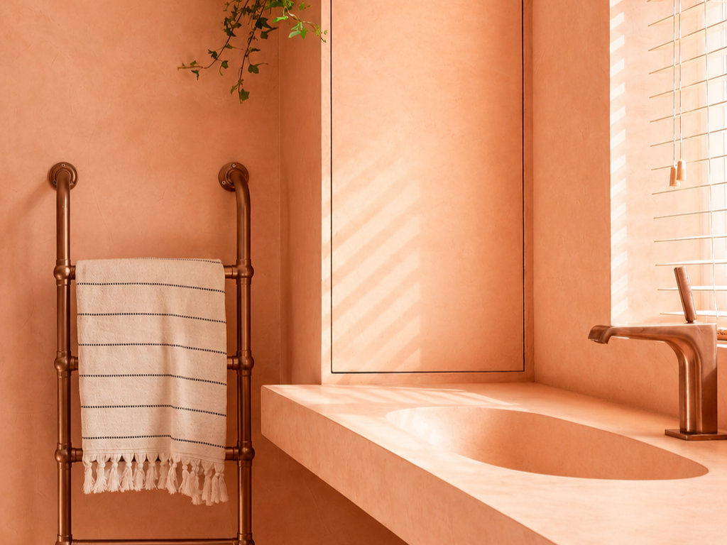 bathroom renovation pink microcement bathroom renovation pink microcement