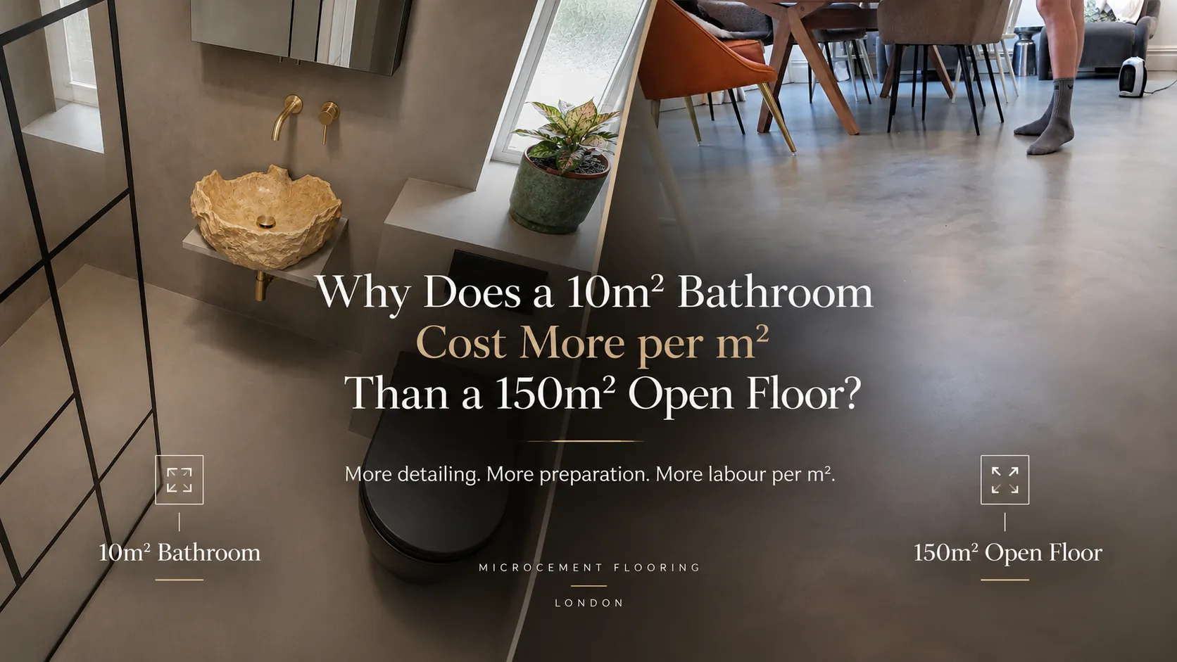 Why Does a 10m² Bathroom Cost More per m² Than a 150m² Open Floor? Why Does a 10m² Bathroom Cost More per m² Than a 150m² Open Floor?