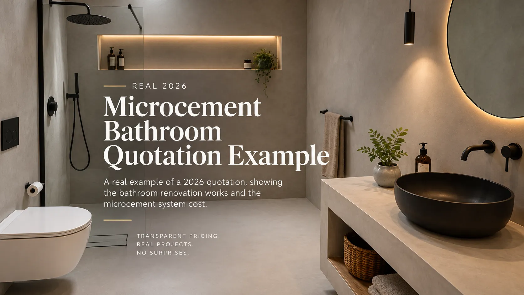 Real 2026 Microcement Bathroom Quotation Example Real 2026 Microcement Bathroom Quotation Example